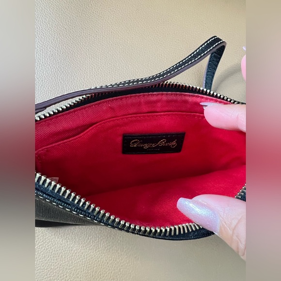 Dooney & Bourke Black Leather Wristlet - Picture 4 of 10